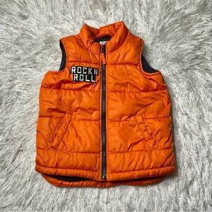 Old Navy Orange Vest with patches